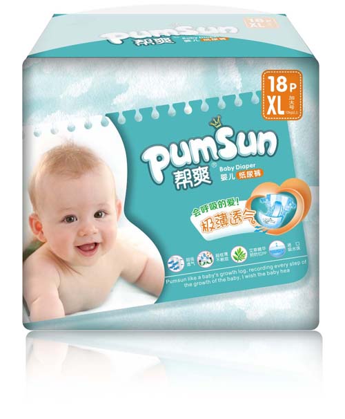 幫爽極薄透氣嬰兒紙尿褲XL碼