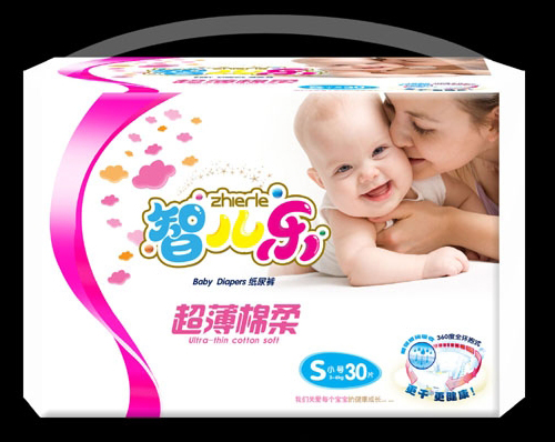 智兒樂(lè)超薄棉柔嬰兒紙尿褲S碼