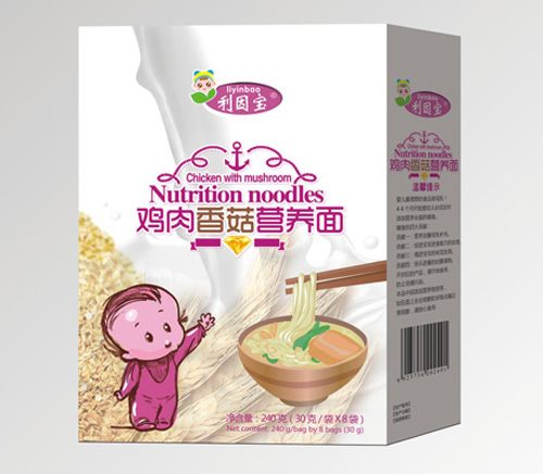 利因?qū)氹u肉香菇營養(yǎng)面盒裝