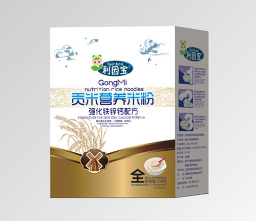 利因?qū)殢娀F鋅鈣貢米營養(yǎng)米粉全段盒裝