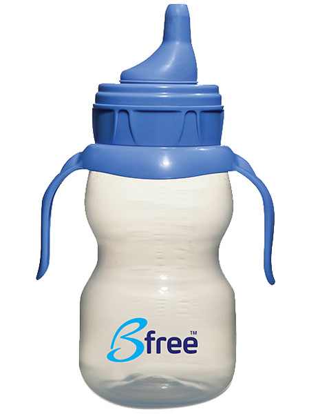 Bfree藍色雙柄嬰兒學(xué)飲杯300ml