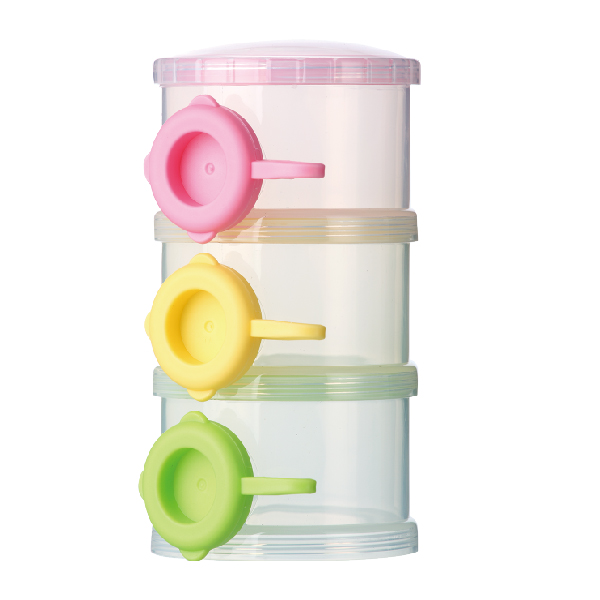 媽咪樹豪華三層奶粉定量盒側(cè)開口
