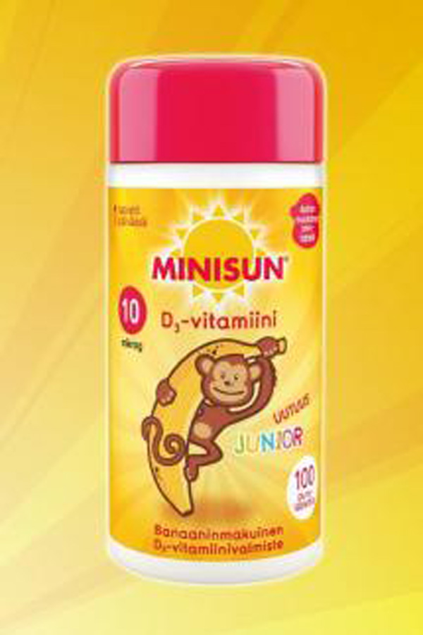 Minisun維生素D3(兒童專(zhuān)用型)小猴造型香蕉口味