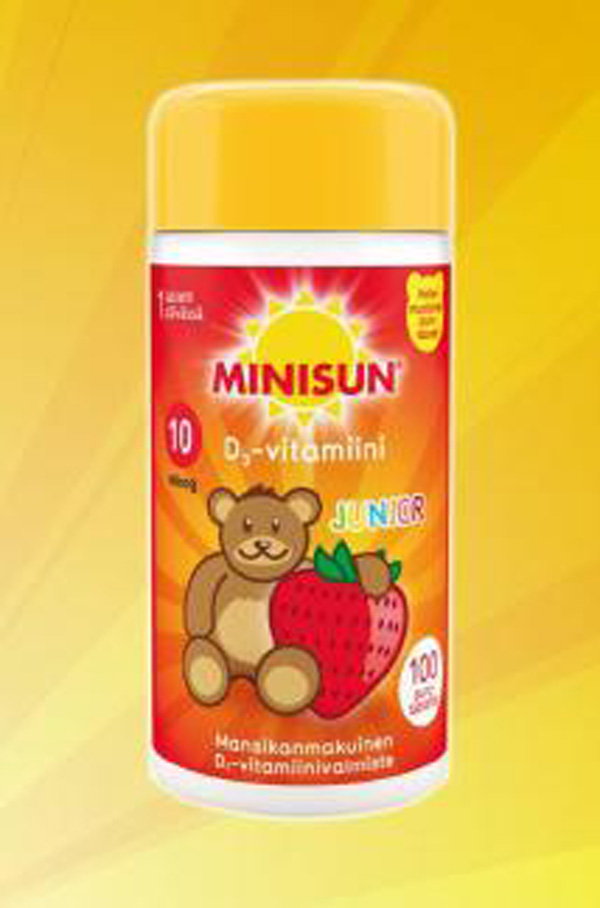 Minisun維生素D3(兒童專用型)小熊造型草莓口味