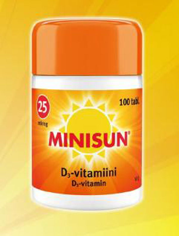 Minisun維生素D3咀嚼片25mg