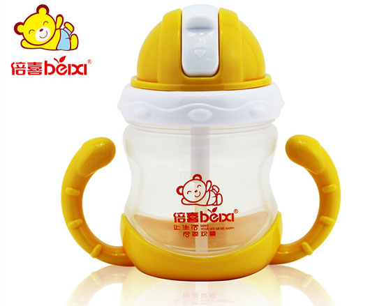 倍喜訓練吸管杯(黃色)