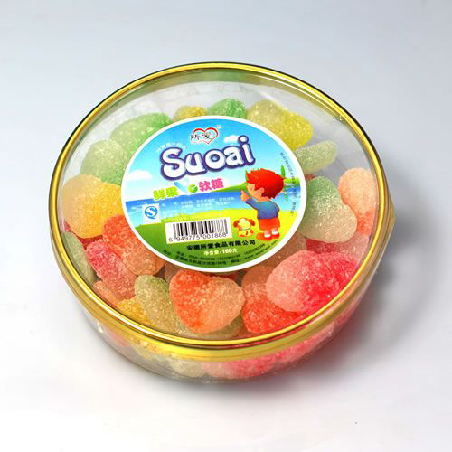 所愛(ài)鮮果VC軟糖心形多彩色