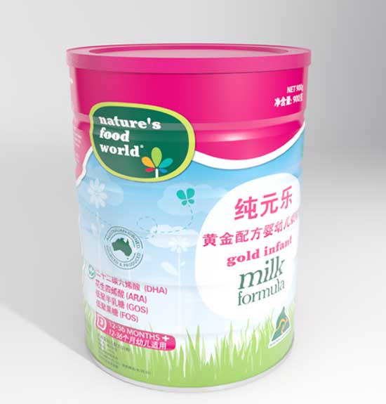 純元樂嬰幼兒配方奶粉12-36個(gè)月3段