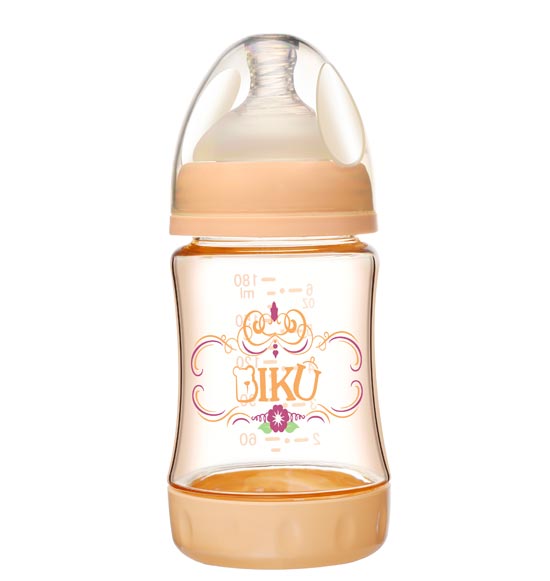 比酷熊PPSU嬰幼兒奶瓶180ML橘色