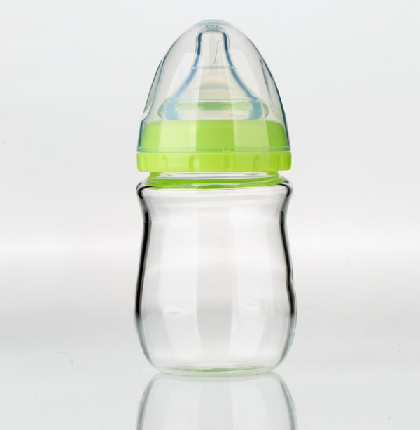 諾親玻璃奶瓶 綠色