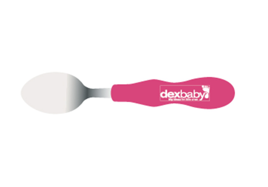 Dexbaby 不銹鋼餐勺大號紅色