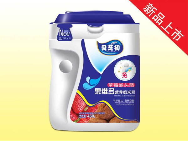貝芝初草莓猴頭菇-果維多營(yíng)養(yǎng)奶米粉