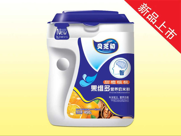 貝芝初甜橙核桃-果維多營養(yǎng)奶米粉