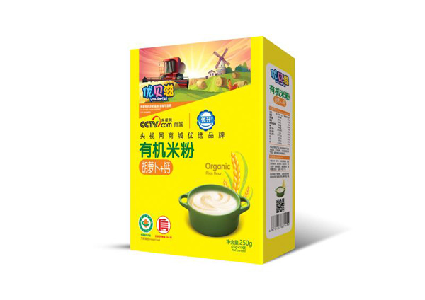 優(yōu)貝滋胡蘿卜+鈣有機米粉盒裝