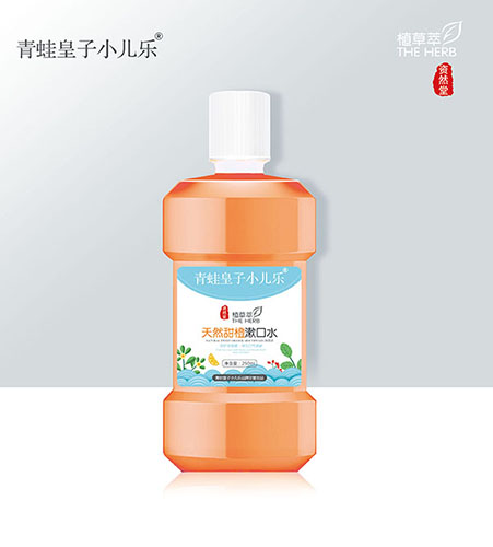 青蛙皇子小兒樂(lè)資然堂植草萃天然甜橙漱口水260ml