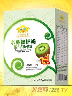 金盾愛(ài)嬰菠蘿黃桃雪梨蓮子水獼猴桃山楂水蘇糖水果奶米粉盒裝