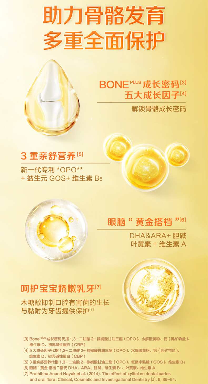 飛鶴星飛帆兒童配方奶粉適用于3-6歲成長蛋白罐裝4段700g×1罐4.jpg