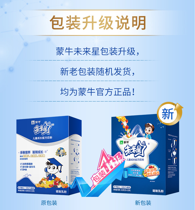 蒙牛未來星4段兒童成長配方牛奶粉400g盒青少年學生含鈣益生元奶粉4.jpg