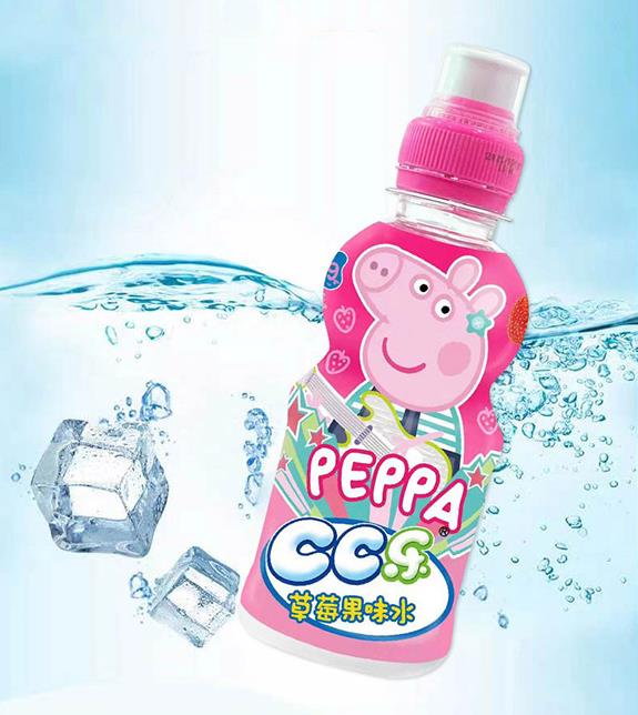 小豬佩奇CC樂(lè)草莓果味水245ml