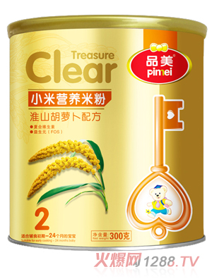 品美小米系列淮山胡蘿卜配方米粉2段