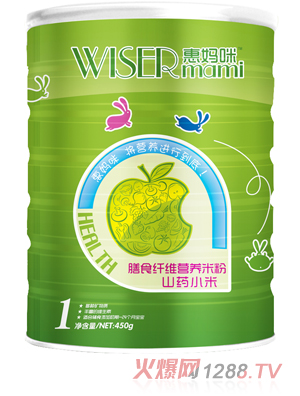 惠媽咪山藥小米膳食纖維營養(yǎng)米粉450g1段