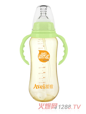 噯唯標(biāo)準(zhǔn)口徑帶柄自動PPSU奶瓶（300ml）