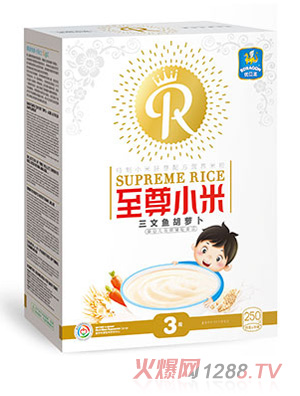 優(yōu)貝龍三文魚胡蘿卜至尊小米米粉3段