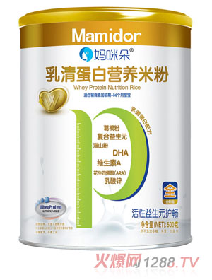 媽咪朵活性益生元護(hù)暢乳清蛋白營養(yǎng)米粉罐裝