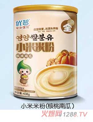 優(yōu)智核桃南瓜小米米粉438g聽裝
