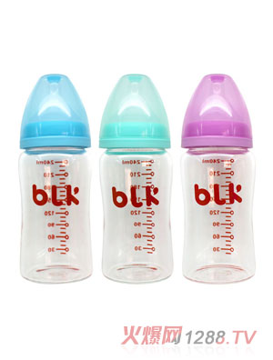 貝樂(lè)康中流量寬口徑玻璃奶瓶240ml