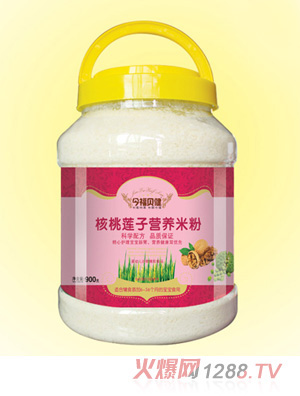 今福貝健營養(yǎng)米粉-核桃蓮子桶裝900g