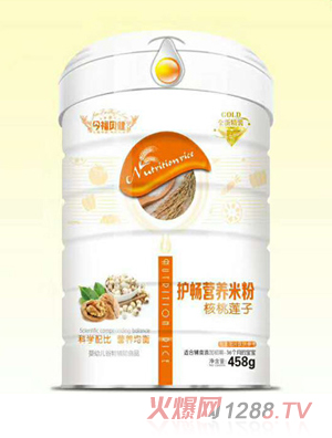 今福貝健護(hù)暢營養(yǎng)米粉-核桃蓮子罐裝