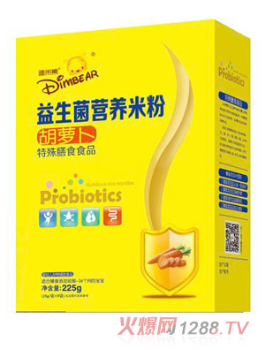 迪米熊益生菌營(yíng)養(yǎng)米粉-胡蘿卜盒裝