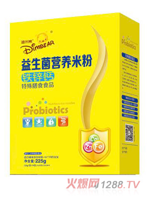 迪米熊益生菌營(yíng)養(yǎng)米粉-鐵鋅鈣盒裝
