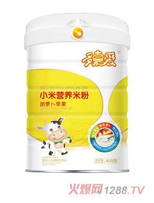 多嘉愛(ài)小米營(yíng)養(yǎng)米粉聽裝 胡蘿卜蘋果