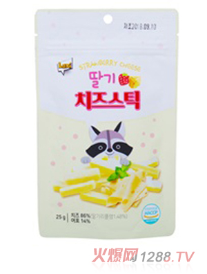 韓國(guó)樂(lè)曦奶酪條草莓味25g