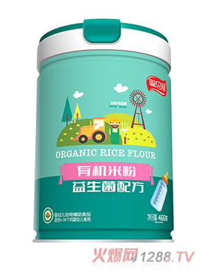 聰貝冠有機米粉-益生菌配方罐裝