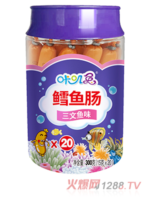 咔嘰兔鱈魚腸300g 三文魚味