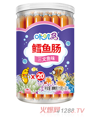 咔嘰兔罐裝鱈魚腸 三文魚味