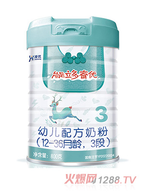 澳優(yōu)能立多睿優(yōu)幼兒配方奶粉（12-36月齡，3段）