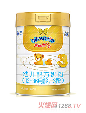 澳優(yōu)能立多幼兒配方奶粉（12-36月齡，3段）