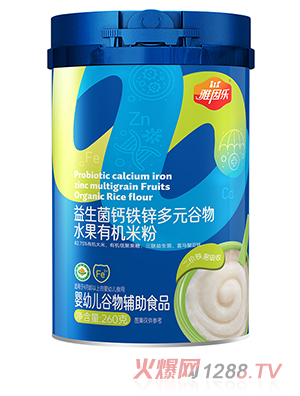 雅因樂(lè)益生菌鈣鐵鋅多元谷物水果有機(jī)米粉