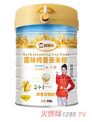 智慧熊原味純香蒸米粉 聽裝